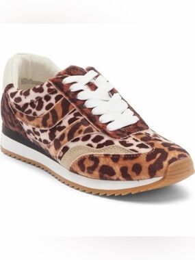 Dolce Vita Leopard‎ Print Sneakers with White Laces